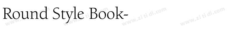 Round Style Book字体转换